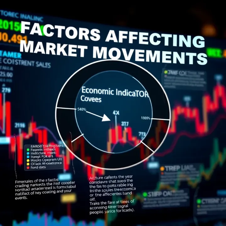 Factors Affecting Forex Market Movements Diagram showing key factors influencing currency market fluctuations including economic indicators and geopolitical events