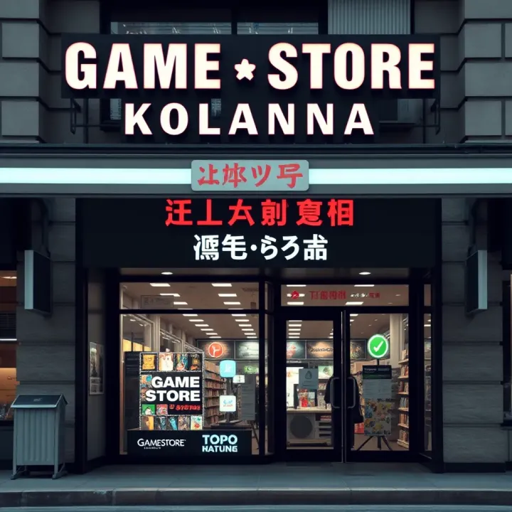 Game Store Kolonnade Storefront and Entrance Front view of Game Store Kolonnade with clear signage showing store entrance