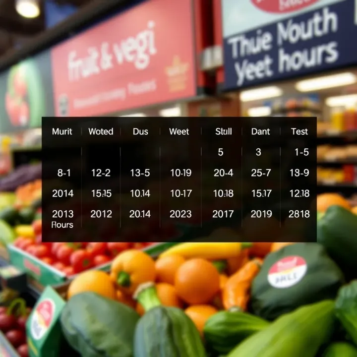 Planning Your Fruit and Veg Shopping Around Kenilworth Trading Hours Calendar highlighting weekend and public holiday dates for planning shopping trips