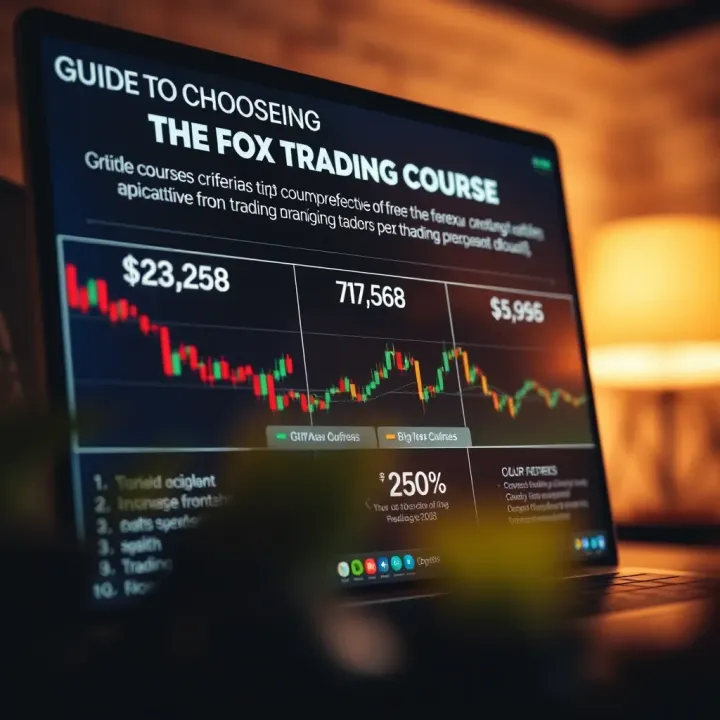 Guide to Choosing the Right Forex Trading Course Infographic showing criteria and tips for selecting effective forex trading courses