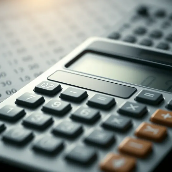 Diagram showing the conversion of decimal numbers to binary format using a calculator interface