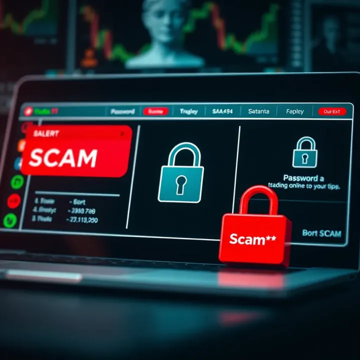Effective Protective Measures to Guard Against Cyber Scams Visual representation of protective measures against cyber scams including secure passwords and alert notifications