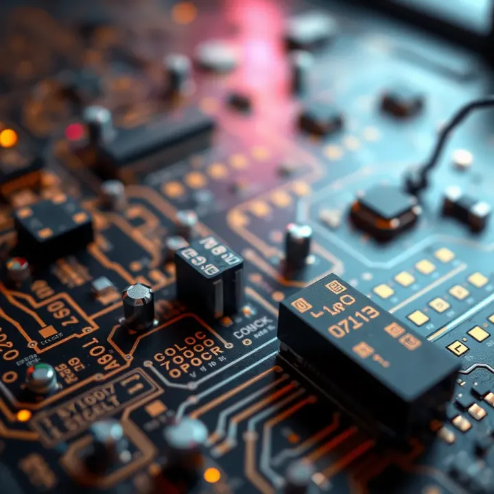 Binary Operations in Logical Circuitry Visual representation of binary operations applied in computer logic circuits showcasing logical gates