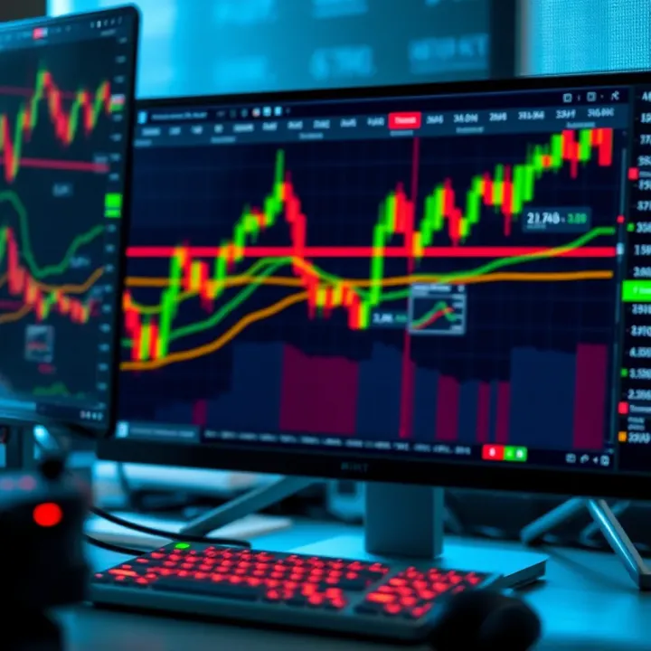 Complex Forex Trading Strategies and Their Challenges Complex forex trading charts and strategy indicators on a computer screen