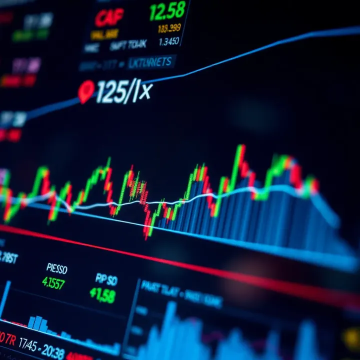 Forex Market Volatility and Its Impact on Trading Fluctuating forex market graph showing rapid changes in currency values