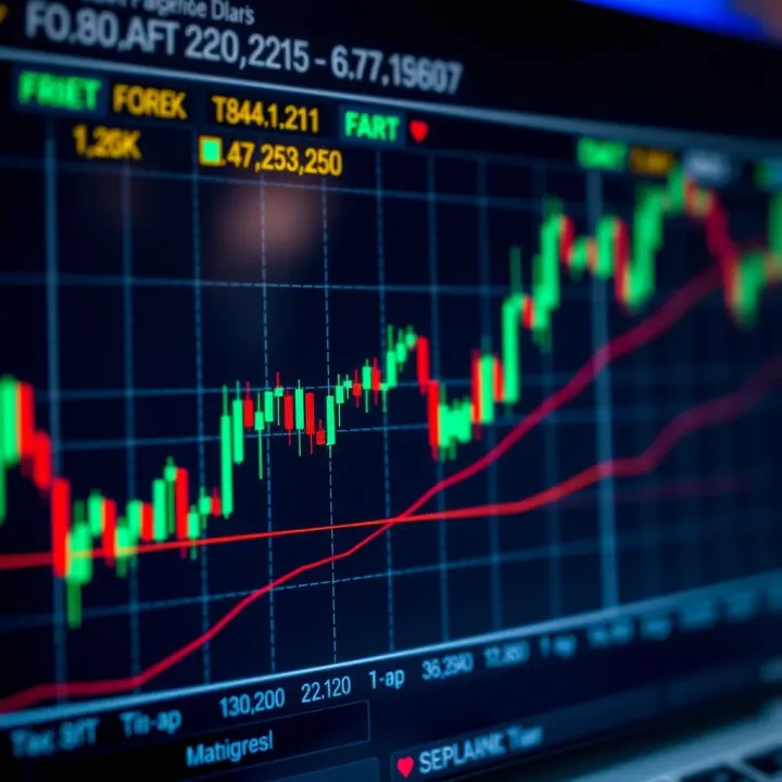 Diagram illustrating common forex chart patterns and their potential market implications