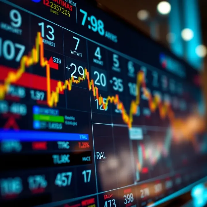 Forex economic calendar displaying upcoming global currency market events
