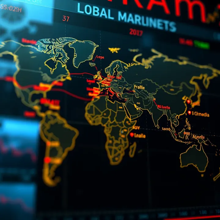 Global forex market sessions highlighted on a world map showing major financial centers and trading hours