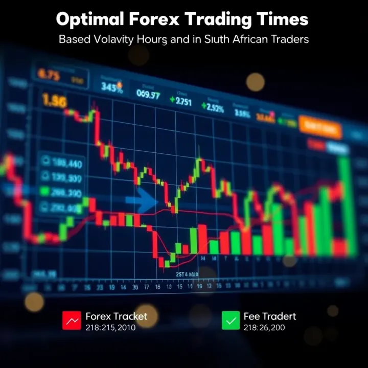 Optimal Forex Trading Times Based on Volatility and Liquidity for South African Traders Graph illustrating forex market volatility throughout the day tailored for South African traders