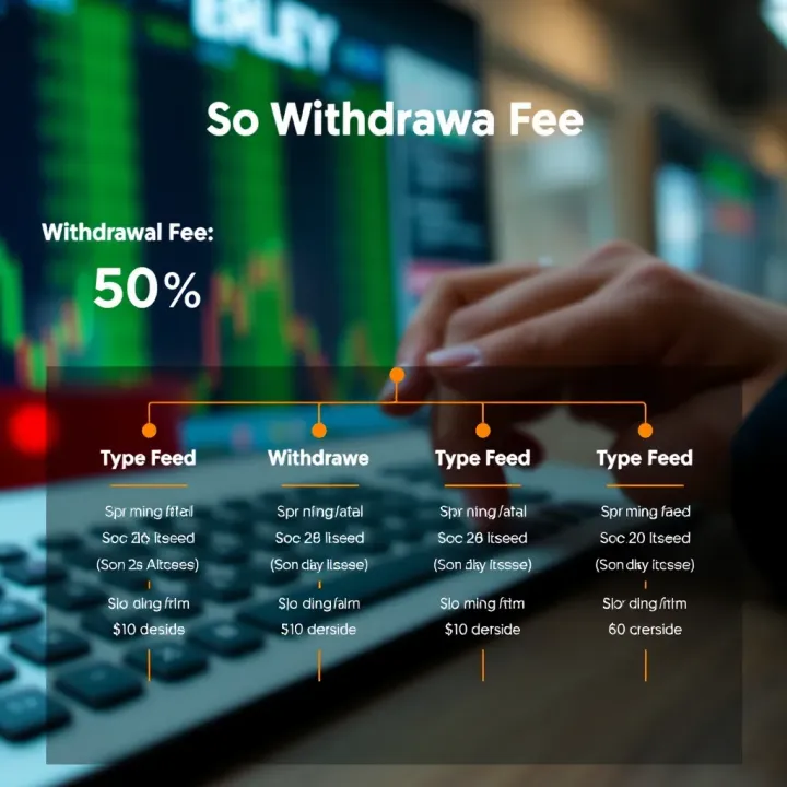 Diagram showing different types of withdrawal fees in forex trading for South African accounts