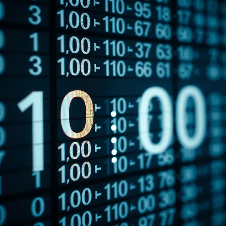 Illustration of binary and hexadecimal number systems with comparison of digit grouping