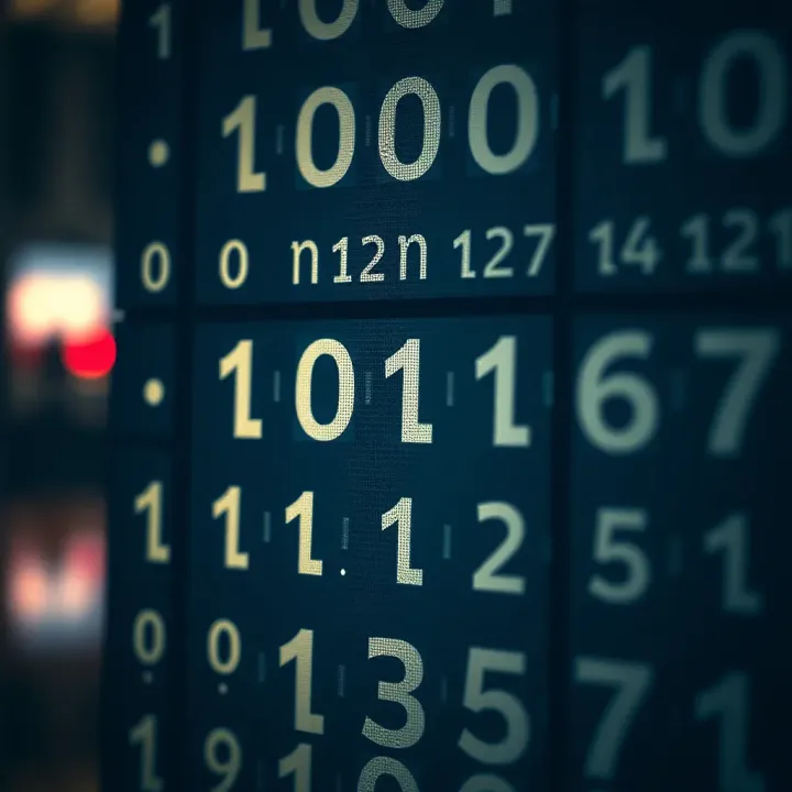 Binary Representation of a Decimal Number Diagram showing the binary representation using four bits for a specific decimal value