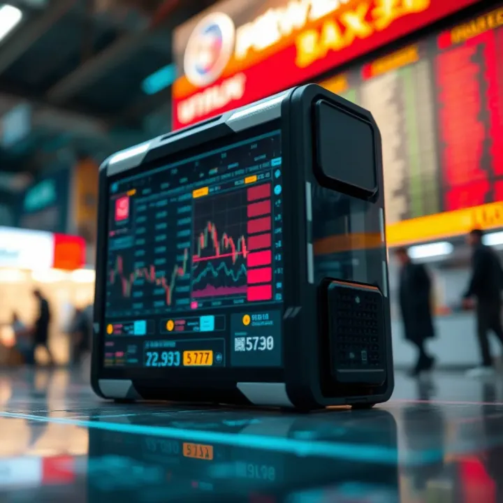 Future Technology Impacting Currency Markets Digital representation of futuristic technology influencing currency markets