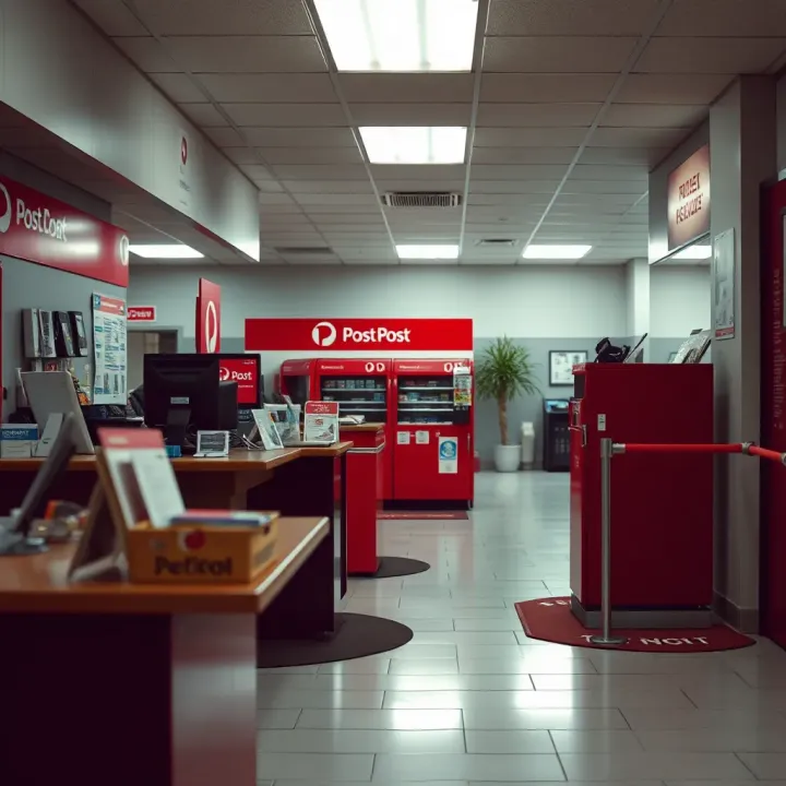 Customer Service Area at Wilro Park Post Office Counter inside Wilro Park Post Office with postal services available