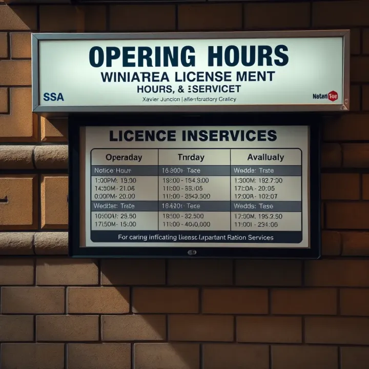 Xavier Junction License Department Hours & Services Xavier Junction License Department Hours & Services